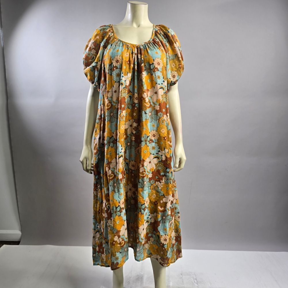 Sundry Size 0 Floral Print Maxi Dress in Multicolor R14